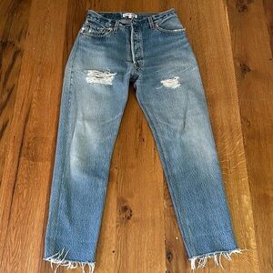 Re/Done high rise ankle crop vintage Levi’s